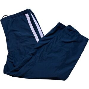 2000s Y2K Style Navy Argee Women's Track Pants Size XL Drawstring Waist